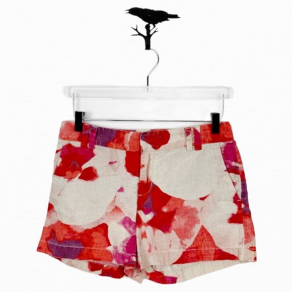LOFT Pants - Ann Taylor Loft Watercolor Floral Print Shorts
